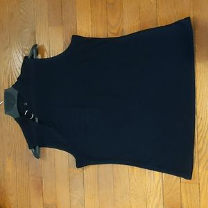 I.N.C.  International Concepts, sleeveless top, black, Petite XL